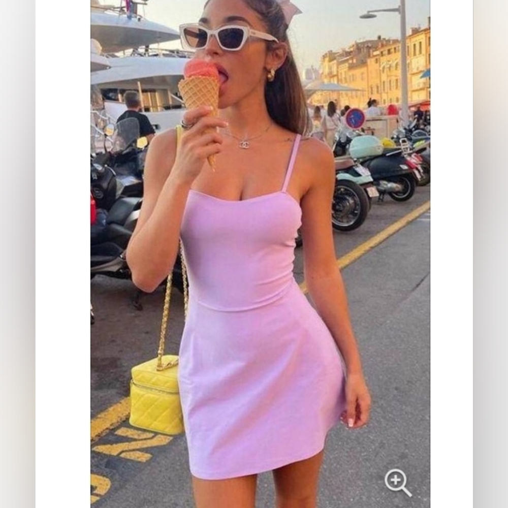 Alo Yoga Courtside Tennis Dress pink small s